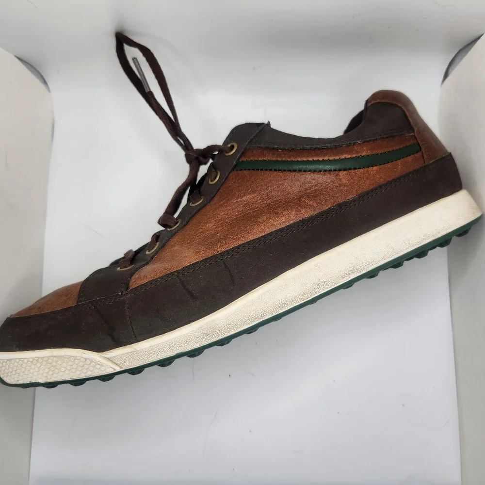 FootJoy 54275 FJ Contour‎ Casual Brown Leather Lace-Up Golf Shoes Men's US 11 W9